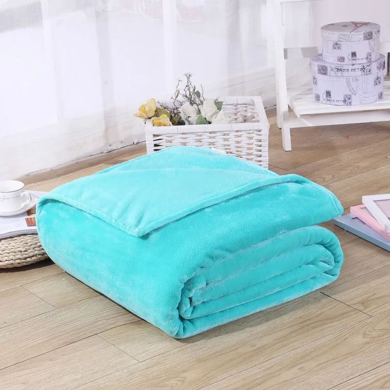 CAMMITEVER Small Super Warm Solid Micro-Throw Blanket Throws for Sofa Bedding Office Home Cat Dog Kids Plush Bedspread