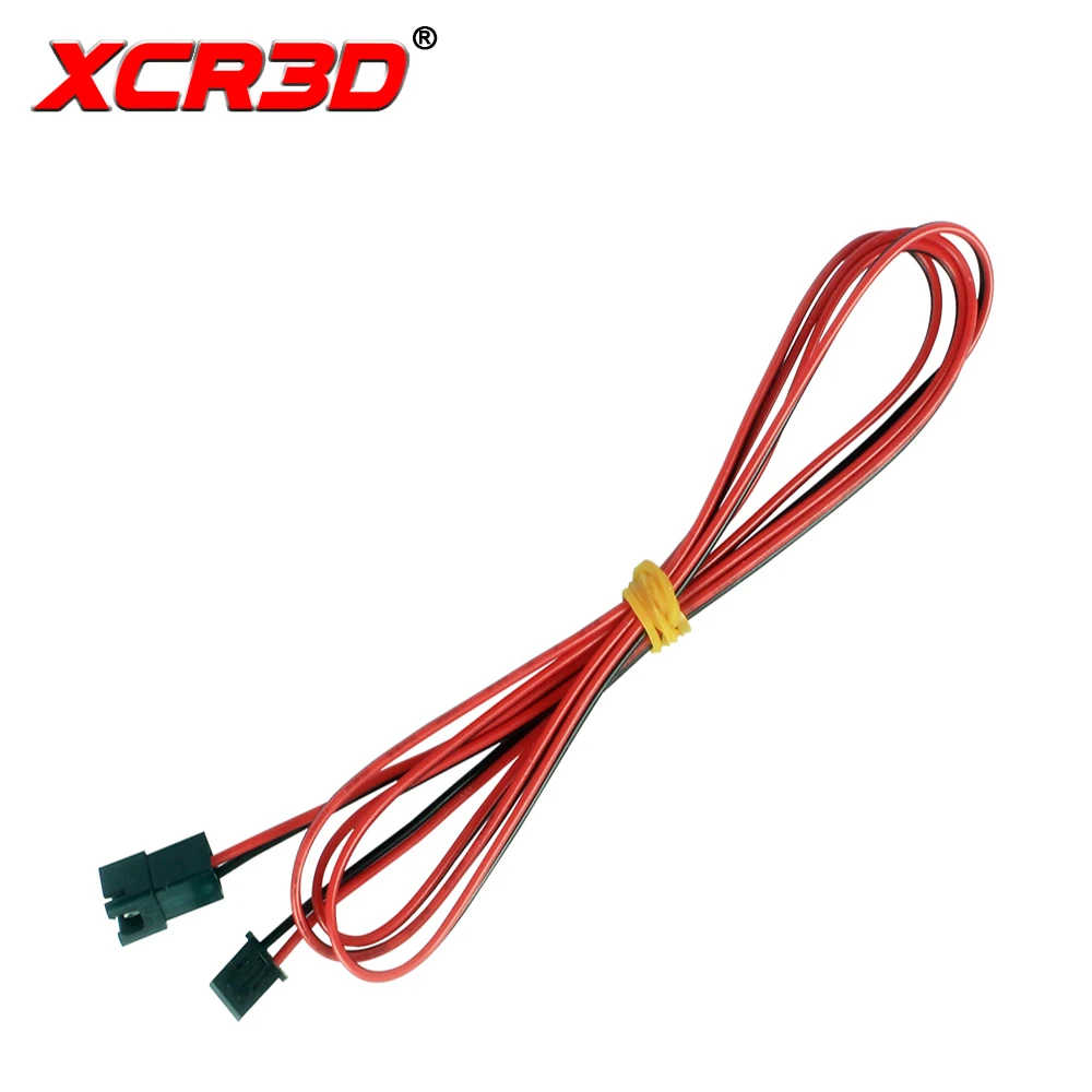 XCR3D 2pcs/lot 3D Printer Parts Cooling Fan Power Interface Extension Resistor Cable 2pin XH2.54 Connection Line Lengthen Wire