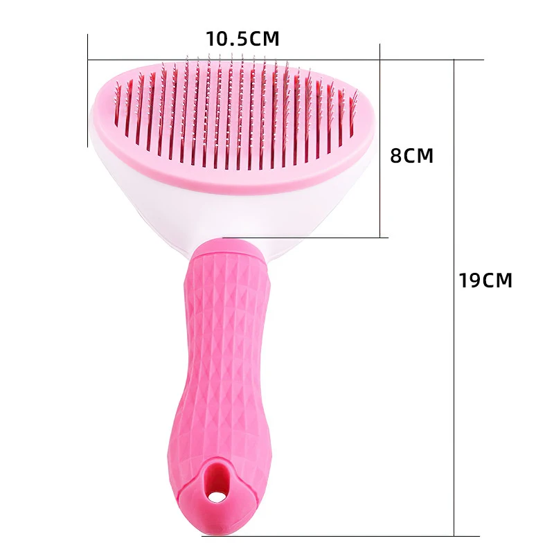 Pet Grooming Comb Dog Hair Removal Stainless Steel Automatic Hair Fading Kitten Comb Puppy Grooming Massage Brush Dog Supplies