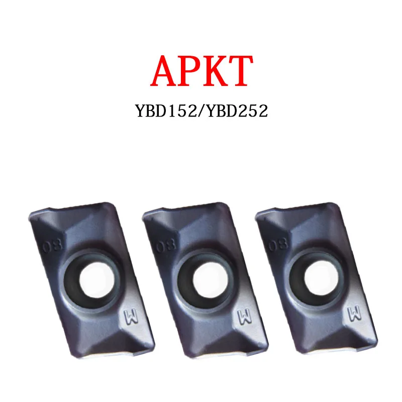 

APKT Carbide Inserts APKT11 APKT16 APKT11T308 APKT160408 PM YBD152 YBD252 Special Processing Cast Iron CNC Milling Tool APKT1604