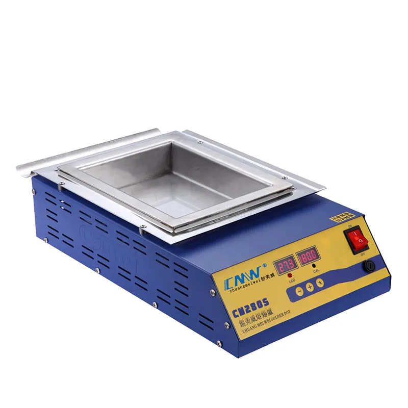 CM280S Lead-Free Double Digital Solder Pot Desoldering Bath 110/220V Soldering Bath Machine Temperature 0-400℃