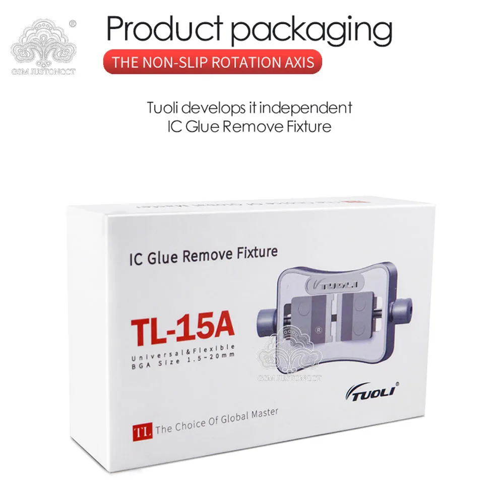 TUOLI TL-15A Universal IC Glue Remove Fixture Double-Bearings Fixture Motherboard Jig for Mainboard IC Chip Remove Glue Clamp