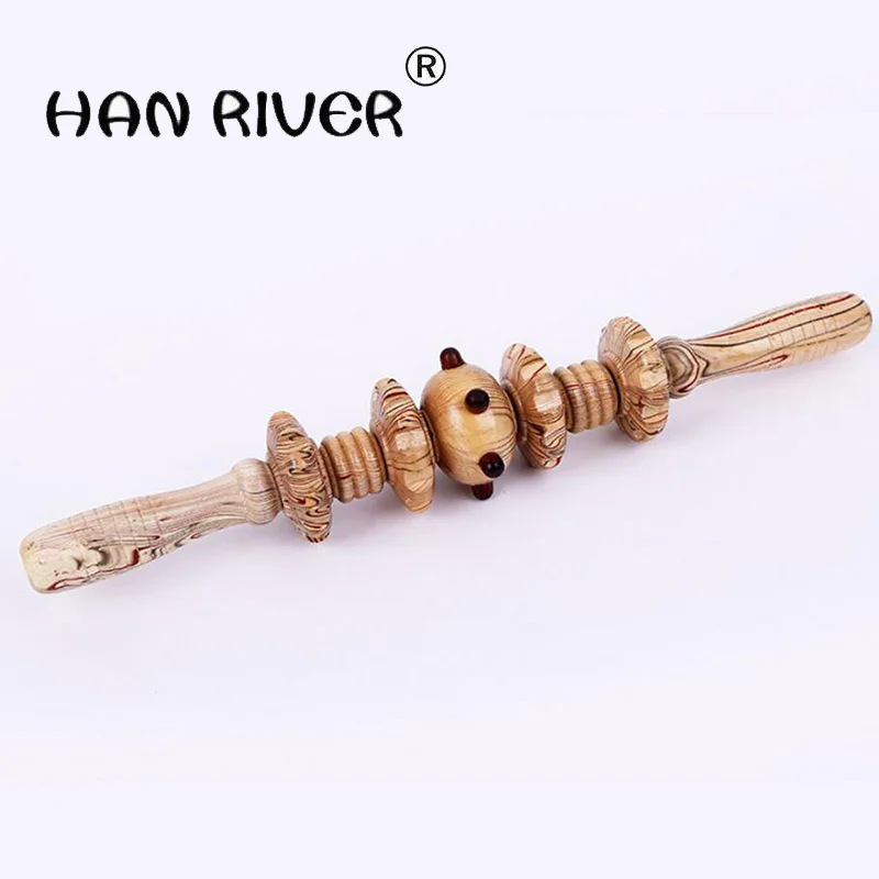 Home massage whole body wheel gear specifications wooden massager more old people waist leg massage stick