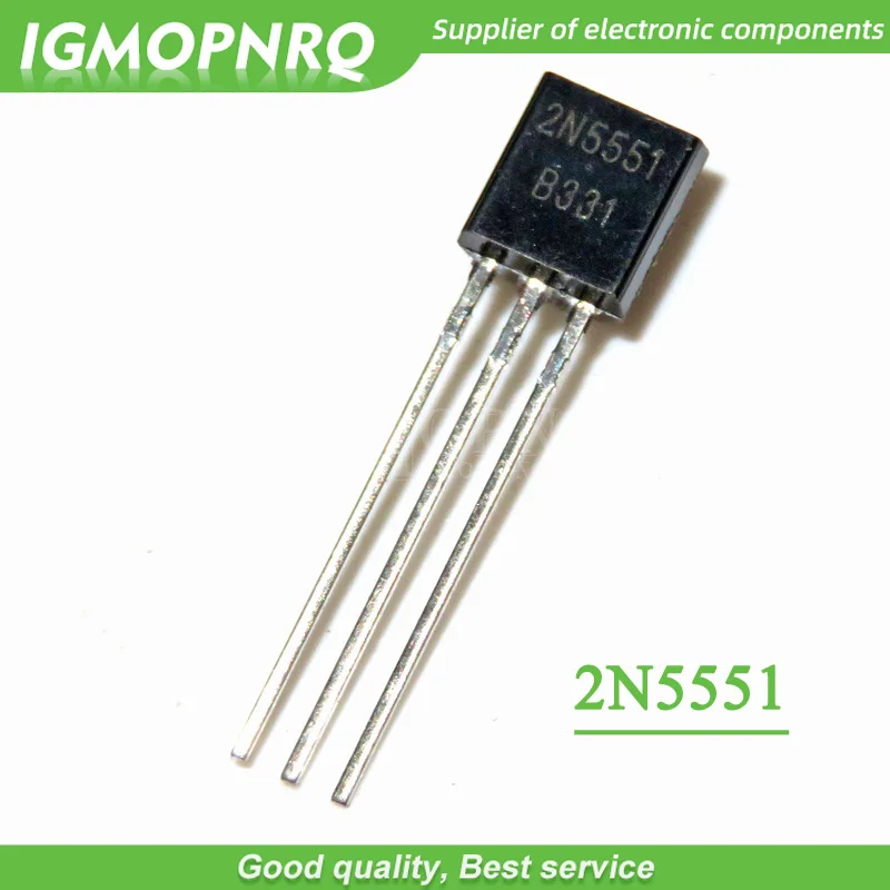 100PCS 2N5551 TO-92 2N5551 TO92 0.6A 160V NPN