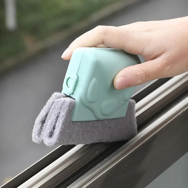 Creative Window Groove Cleaning Cloth Window Cleaning Brush Windows Slot Cleaner Brush Clean Window Slot Clean Tool car clean