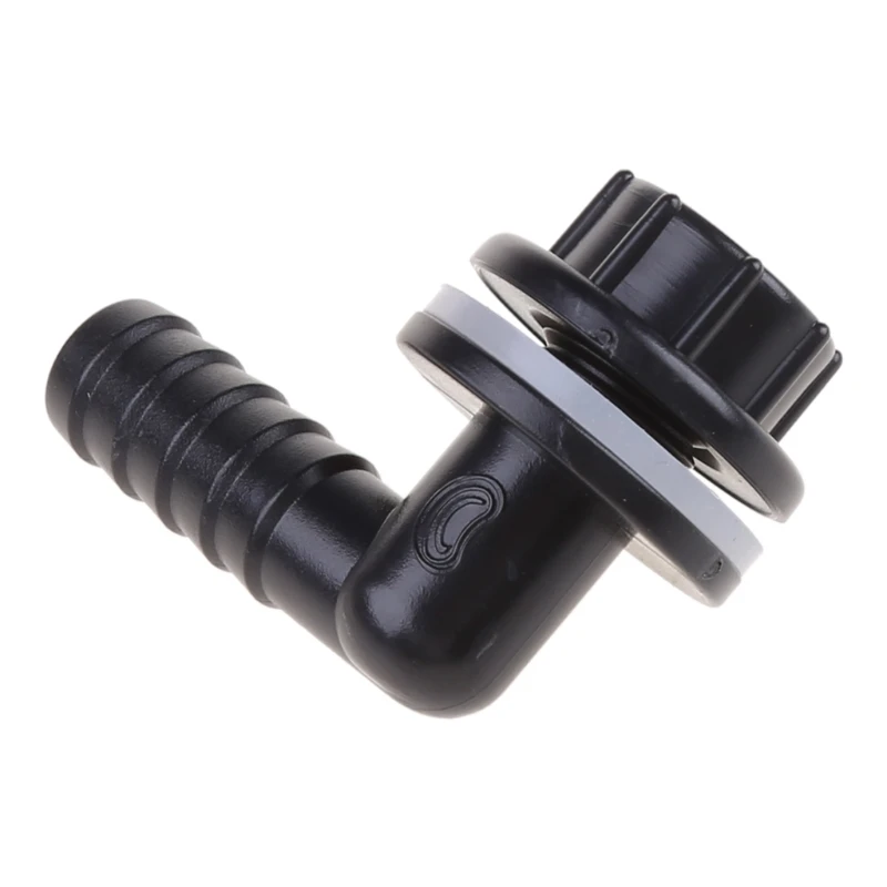 M7DF Plastic Water Tank Connector Elbow Adapter Fitting Pipe Fittings Quick Connectors for Rain Barrels Tubs Pools