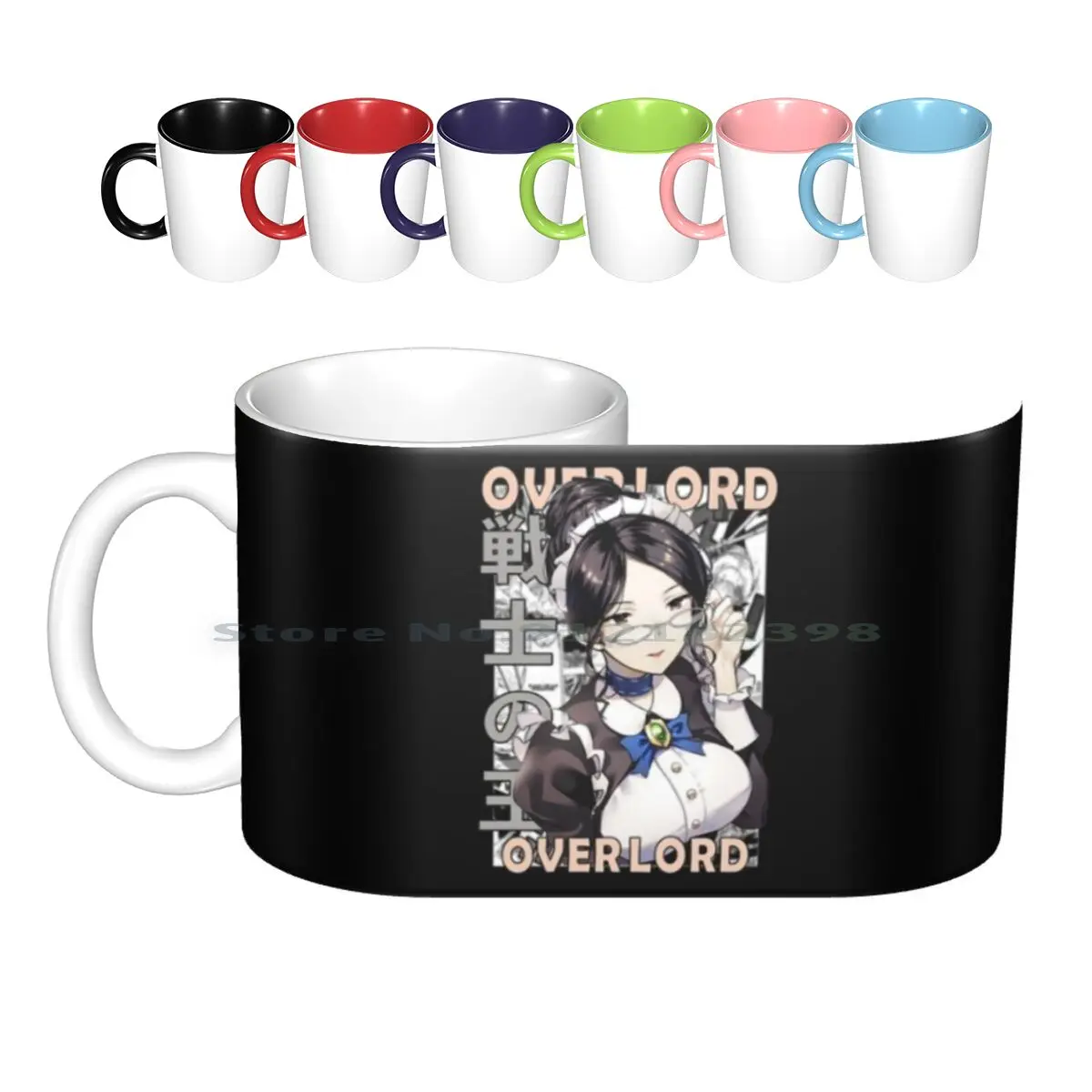 Alpha Over Lord Ōbārōdo Weeaboo Guild Manga Style Anime Design Ceramic Mugs Coffee Cups Milk Tea Mug Overlord Ōbārōdo Momonga