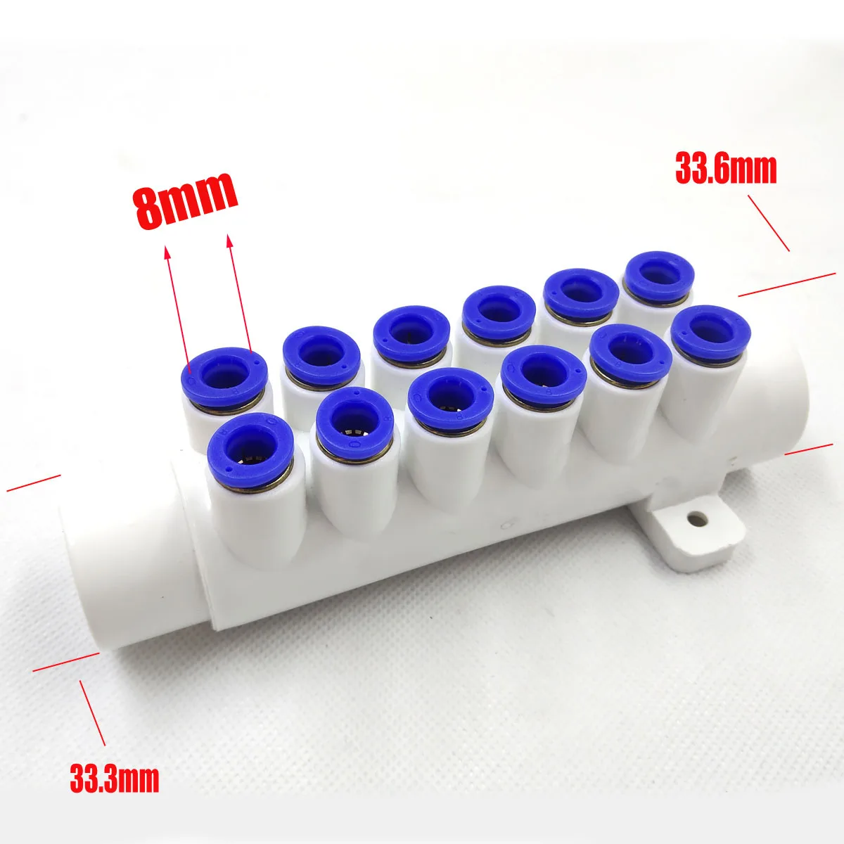 Spa 12 holes fast connection air manifold for nozzle bubble jet for bathtub tub
