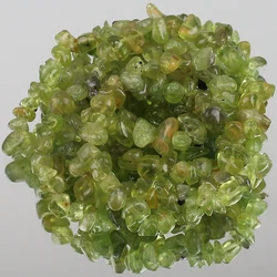 5-8mm Natural Irregular Freeform Green Peridots Crystal Chips Stone Gravel Beads For Jewelry Making DIY Bracelet Necklace 33