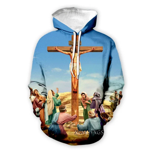 

New God Religion Christ Jesus 3D Print Causal Clothing Fashion Men Women Tracksuits Crewneck Hoodies Plus size S-7XL harajuku