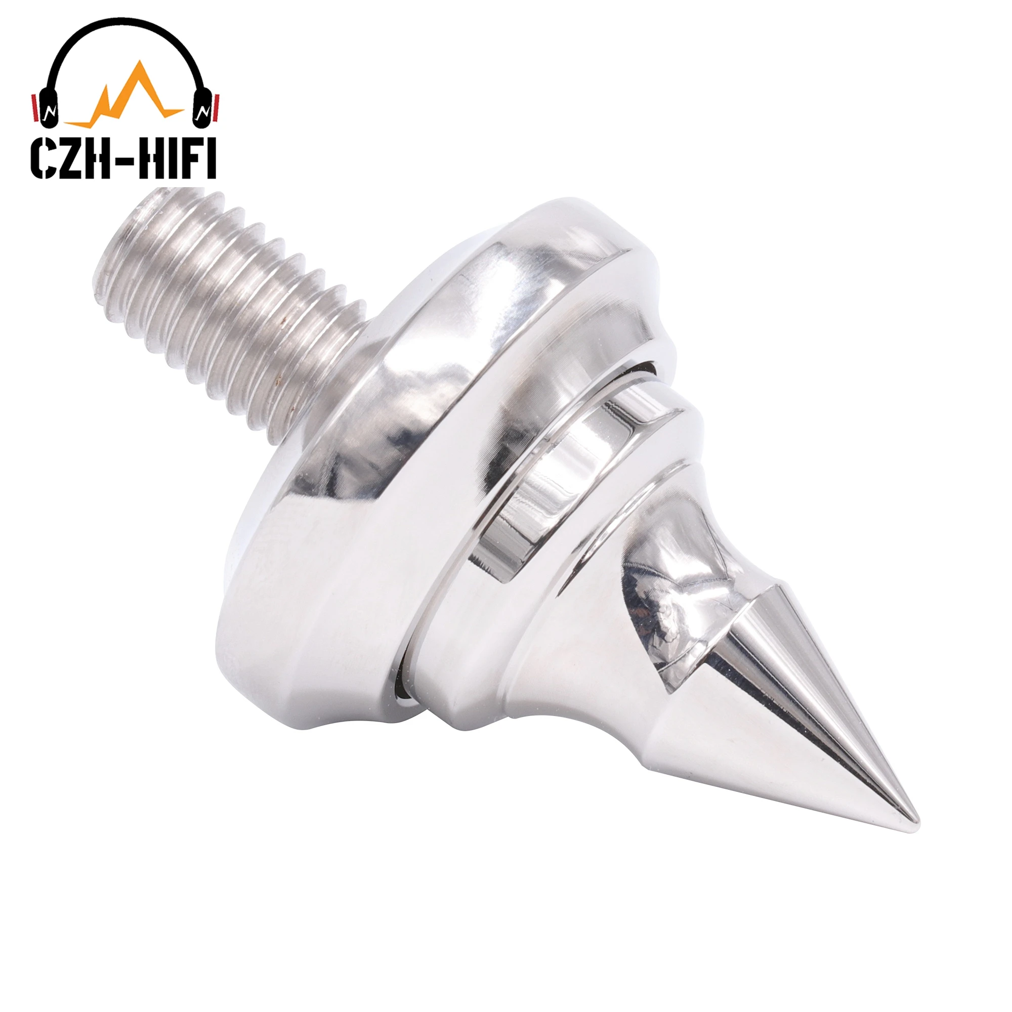 1pc Hallo-End Edelstahl Kegel Spike Isolation Stand Basis Boden Füße Füße Lautsprecher AMP Audio Schrank subwoofer Stoßfest – Detail 6