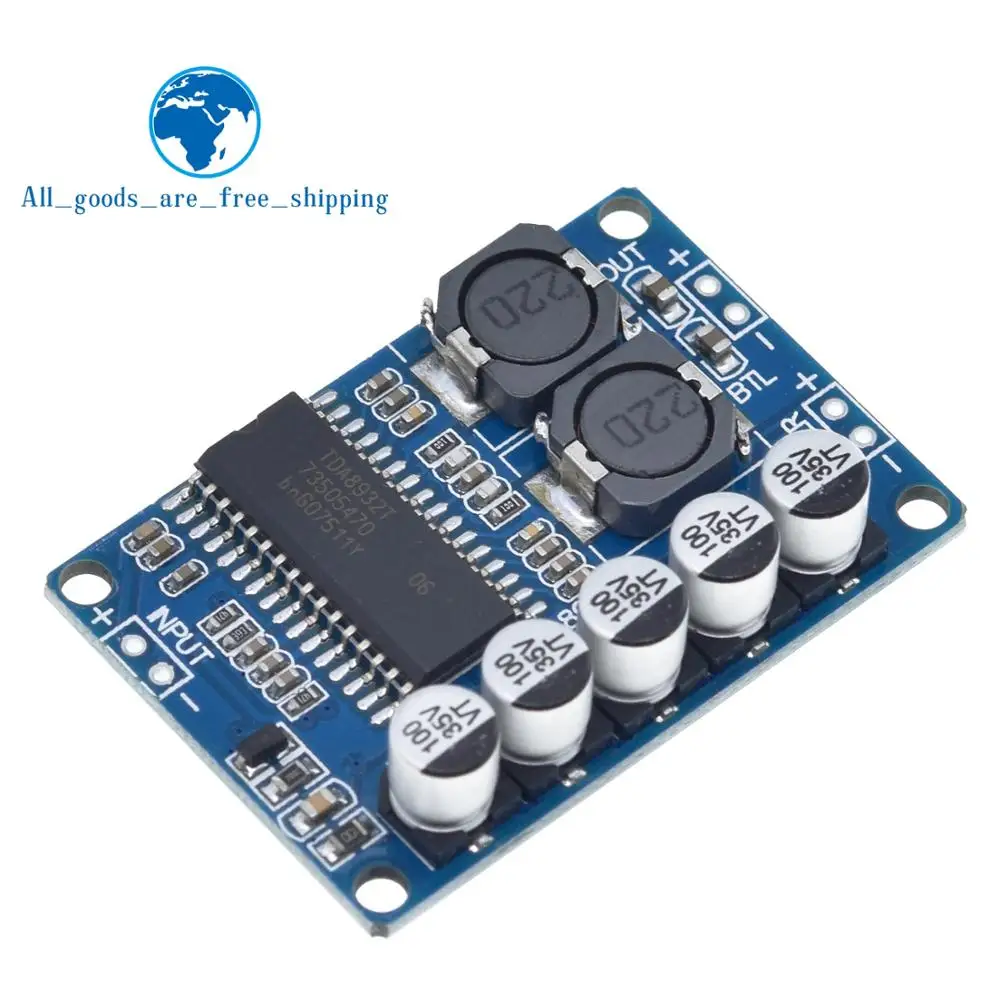 

TZT Digital power amplifier board module 35w mono amplifier module High-power TDA8932 low power consumption