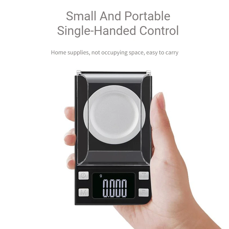 IKEME Lab Balance  0.001g Mini Jewelry electronic scale LCD Digital Electronic Balance