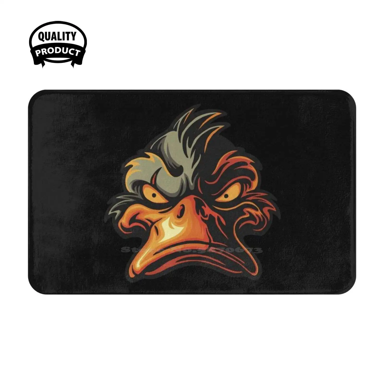 Angry Duck Soft Cushion Home Carpet Door Mat Car Rug Angry Duck Goose Farm Animal Creature oche mucca pecora cane uovo pollo