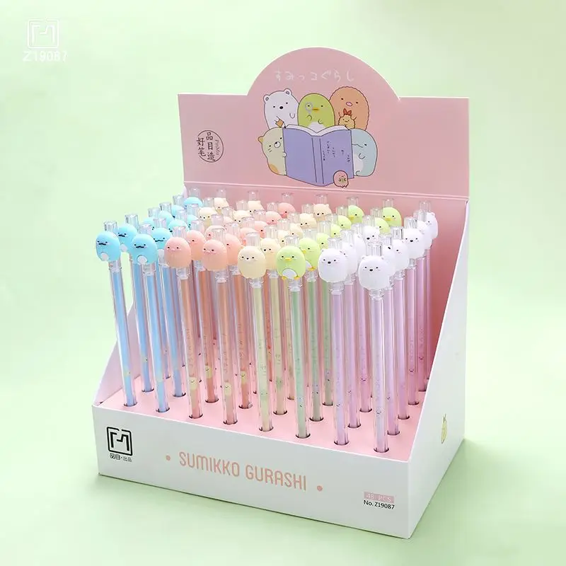 24PCS Niedlichen Cartoon Kreative 0,5mm Student Büro Liefert Kawaii Schule Lieferungen Schreibwaren Gel Stifte