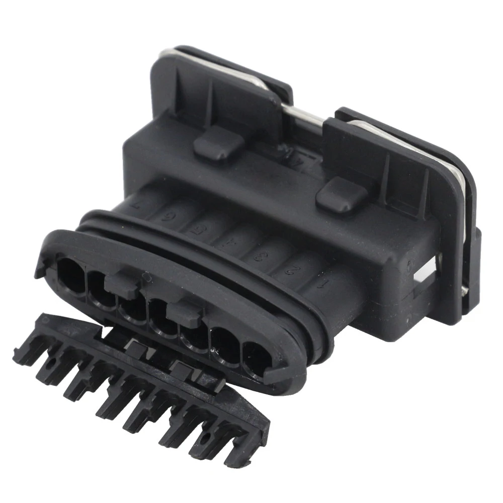 5 PCS 7 Pin series of high-performance waterproof connector black plastic connector with terminal DJ7071-3.5-21 7P