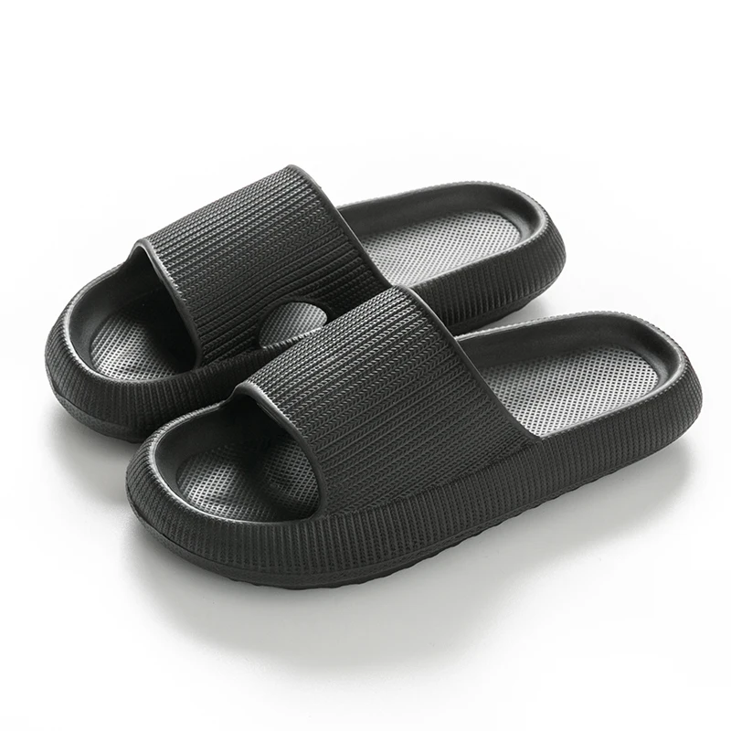 Frauen Dicke Sohle Hause Hausschuhe Ferse Damen Plattform Flache Schuhe Non-Slip Eva Wohnzimmer Innen Rutschen Frauen Mann hausschuhe