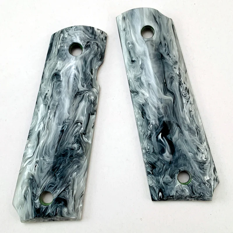 1Pair Marble Texture Acrylic Material 1911 Grips Handle Patches Marbling CNC Custom Tactics DIY Making Shank Scales Accessories