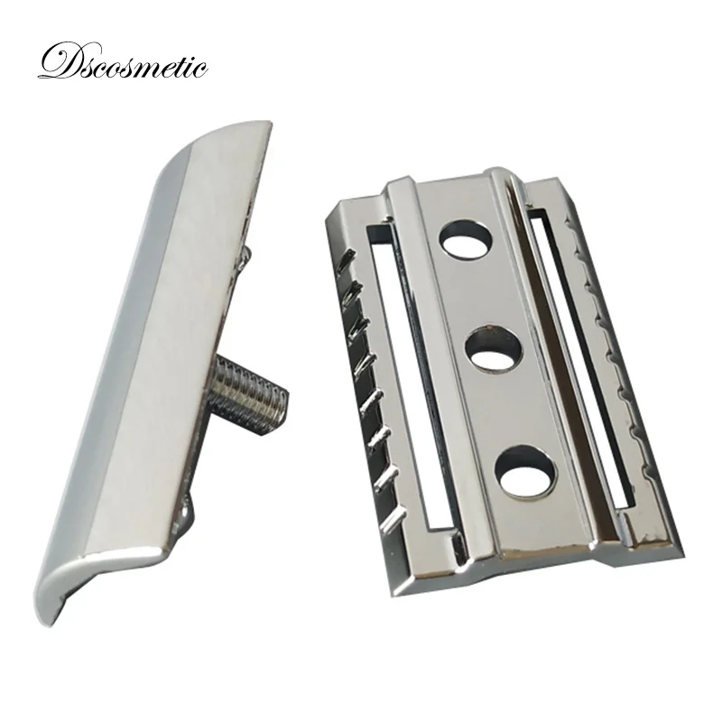 Dscosmetic Chrome Color Zinc Alloy double edge safety razor head