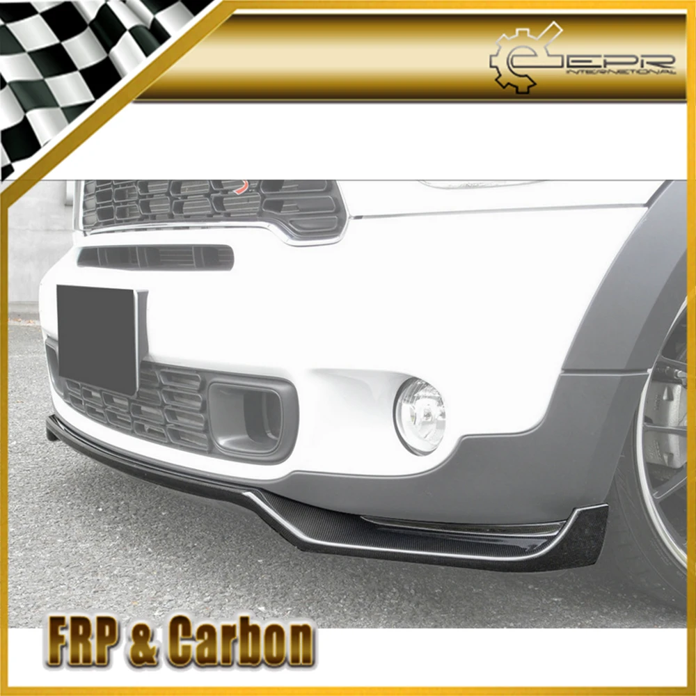 Carbon Front Lip Trim For Mini R60 Countryman JCW GBN Style Carbon Fiber Front Bumper Lip Body Kit Tuning For Countryman R60