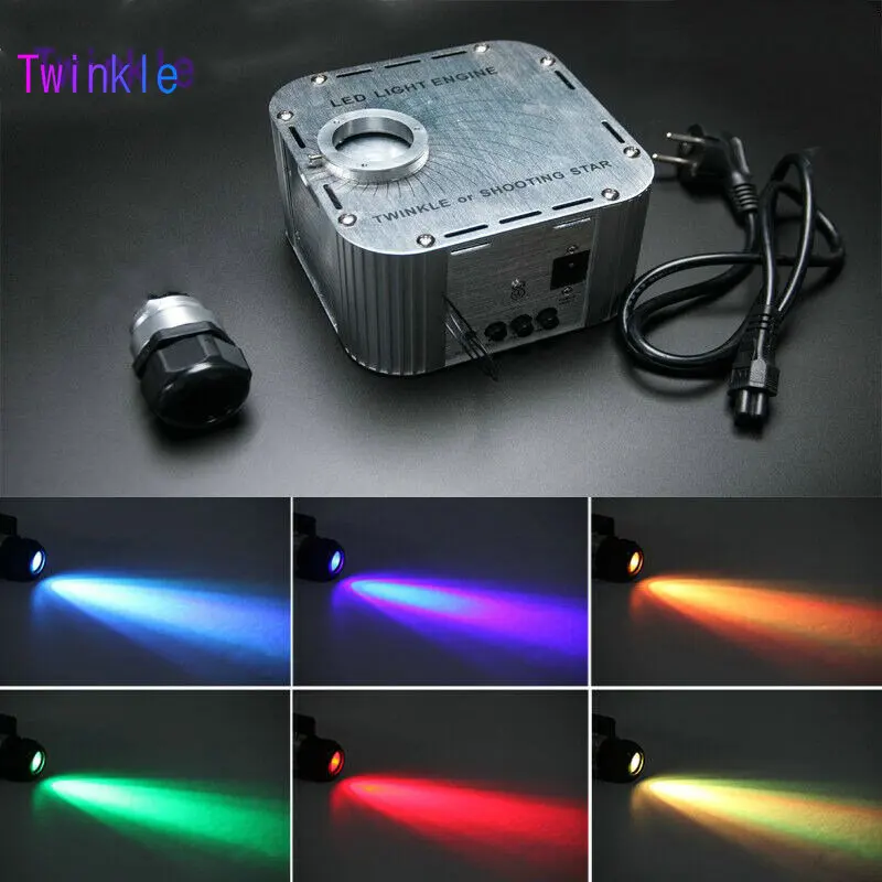 

27W LED Light Generator Optic Fiber Twinkle effect IR Remote Controller Source engine Multicolor DIY Star Ceiling Lighting Decor