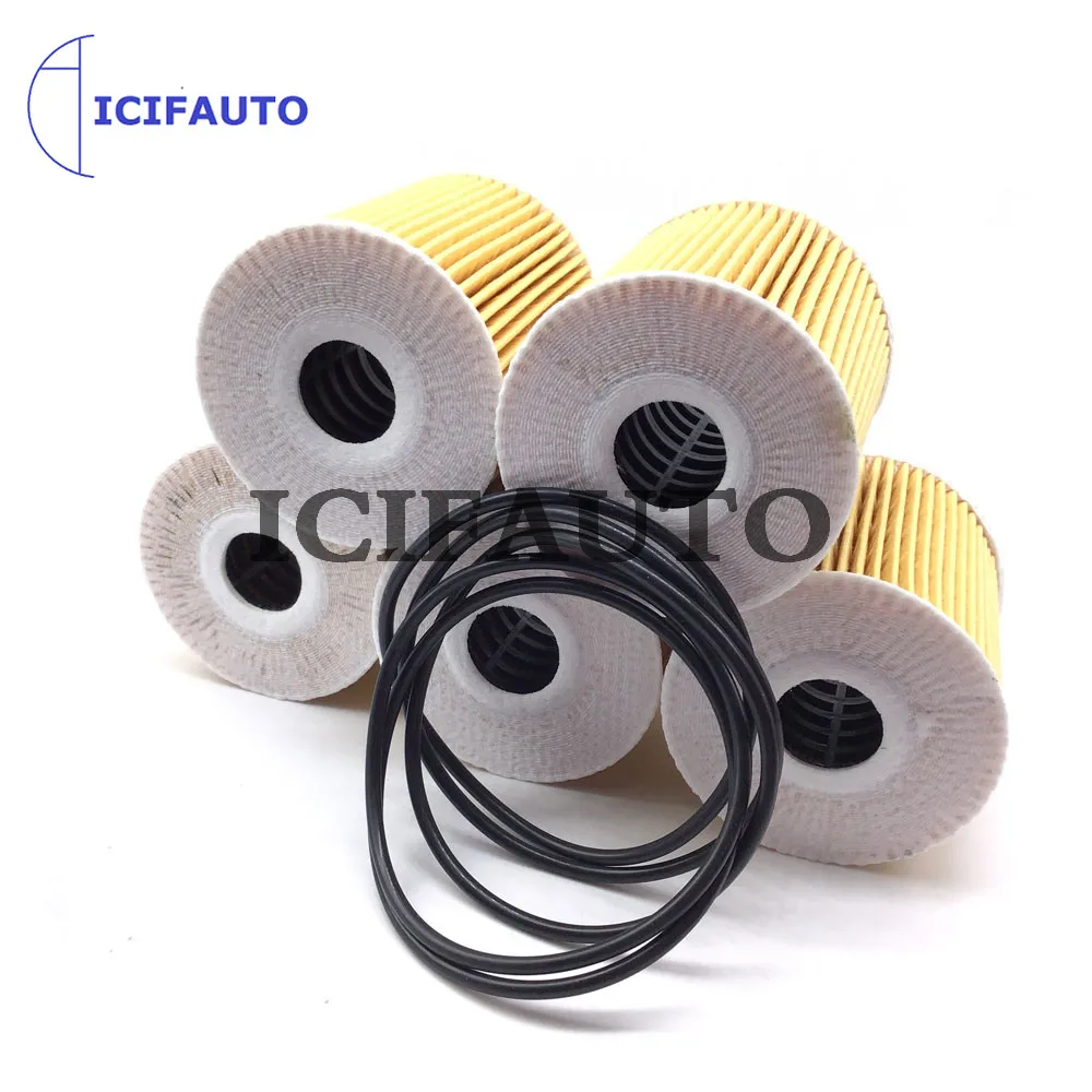 5X Engine Oil Filters For Volvo S40 S60 C70 XC70 XC90 V70 V40 1275810 12758116 12758100 12758108