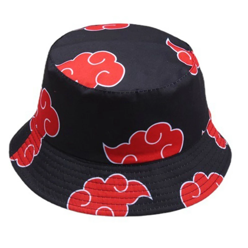 Outdoor Fisherman Cap Red Printed Luckey Clouds Dawn Cotton Panama Sun Protection Casual Street Men Women Bucket Hat Summer F96