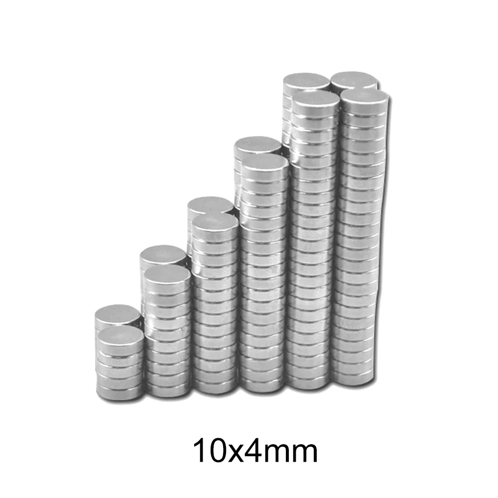 10~200PCS 10x4 mm Super Strong Neodymium Magnet disc 10mm x 4mm Powerful Magnets 10x4mm Permanent Small Round Magnet 10*4 mm