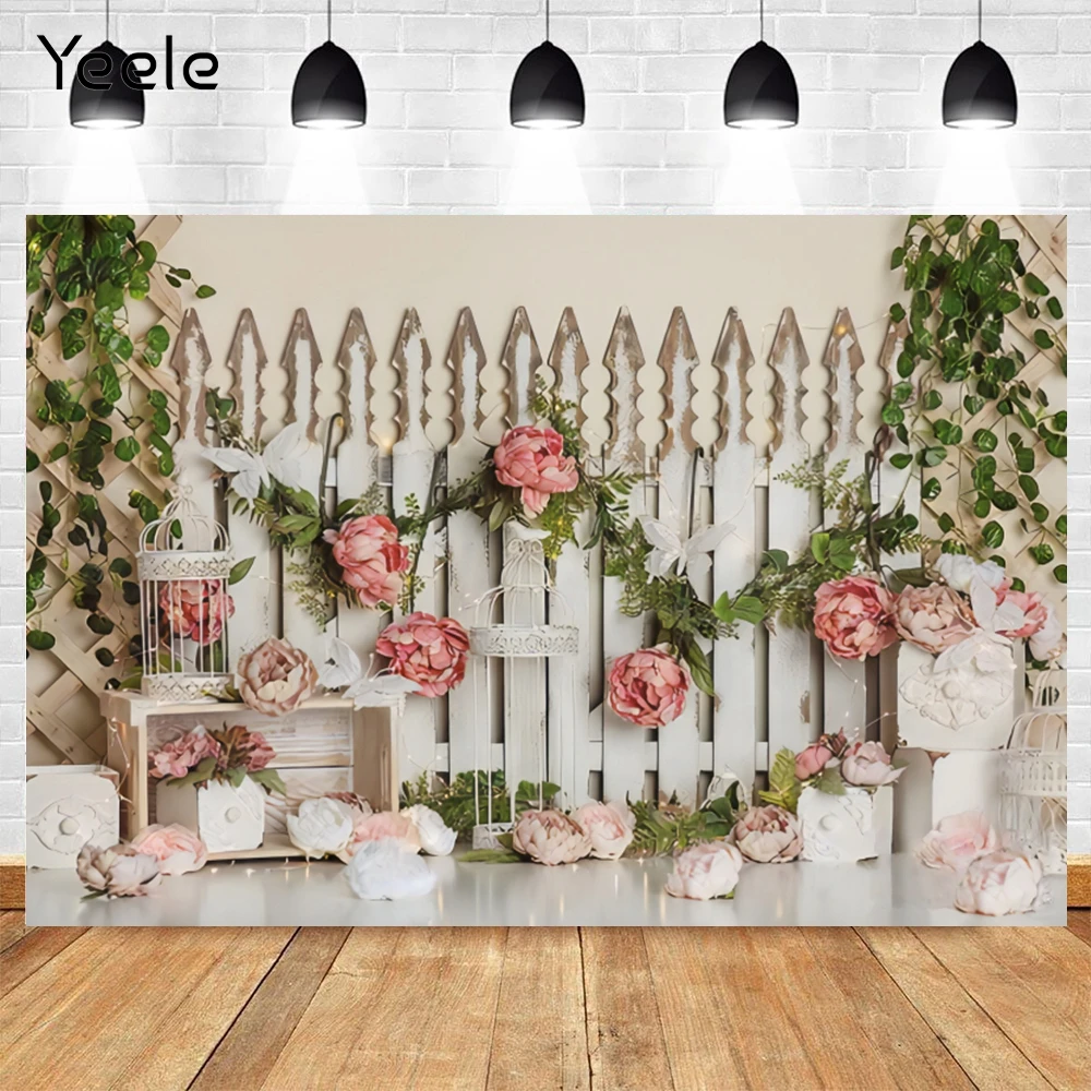 

Yeele Spring Flower Baby Room Birthday Party Princess Photography Backdrops Background Photo Studio Vinyl Photophone Photocall