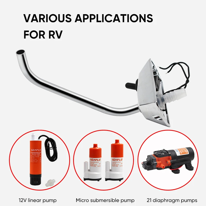 RV Faucet Electric Control Faucet Tea Bar Faucet Automatic Water Outlet RV Water System Water Tank Pump RV Accessories