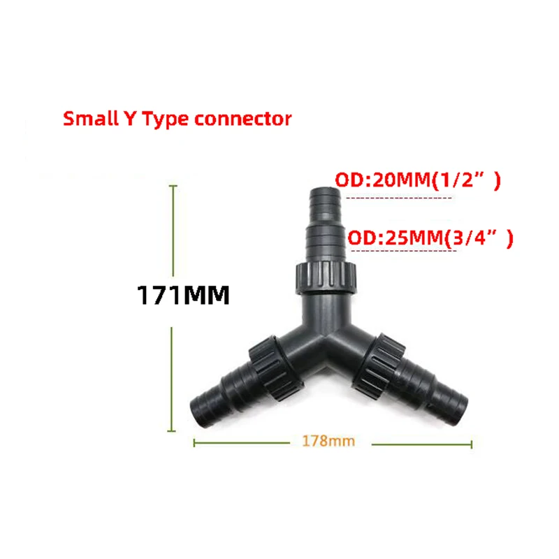 Y Tee Connectors Fighter High Pressure Pipe Joint 1/2