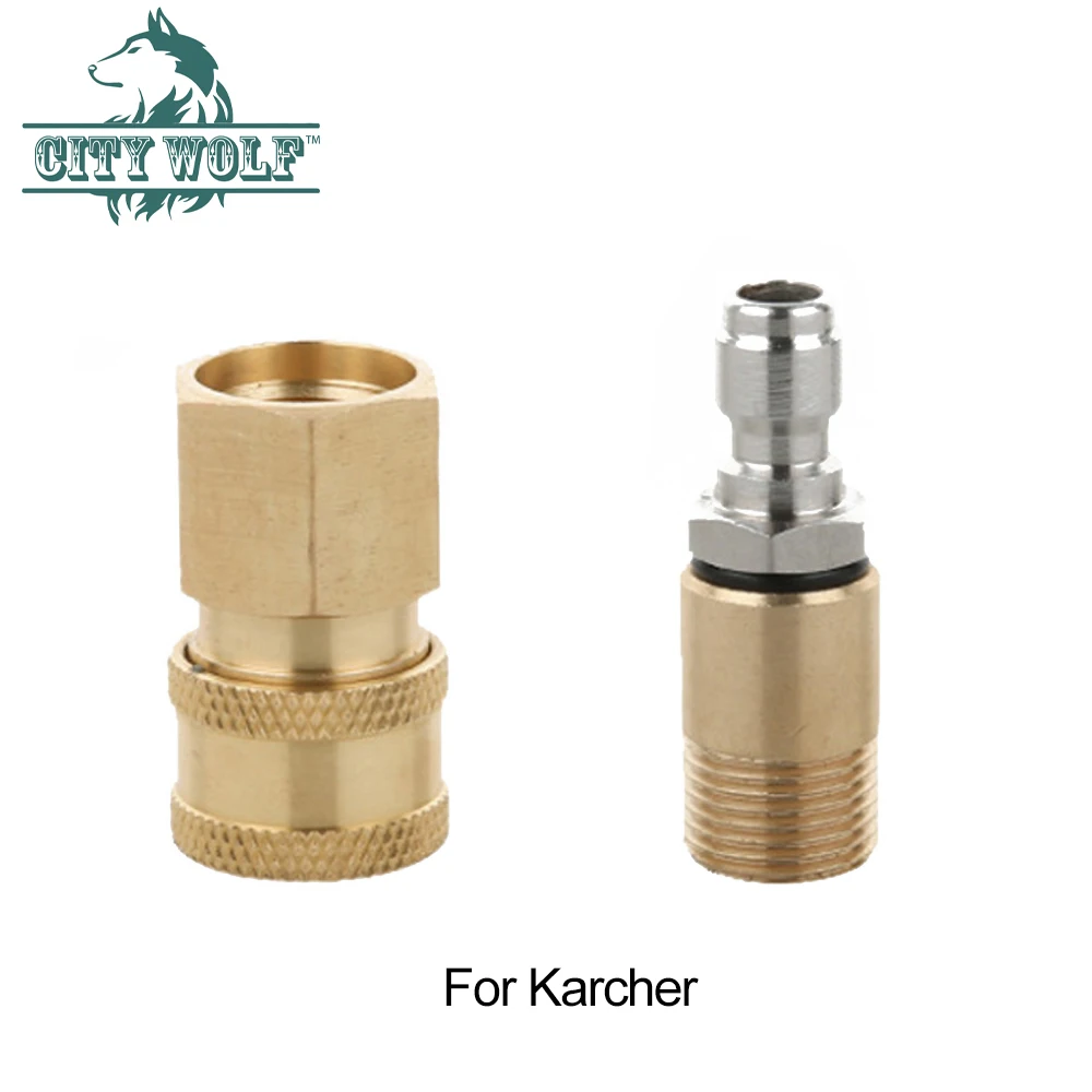 

High Pressure Washer Adaptor Joint For Karcher HD Series M18*1.5 G1/4 Quick Connector Car Washer Car Cleaning Machine Adaptor