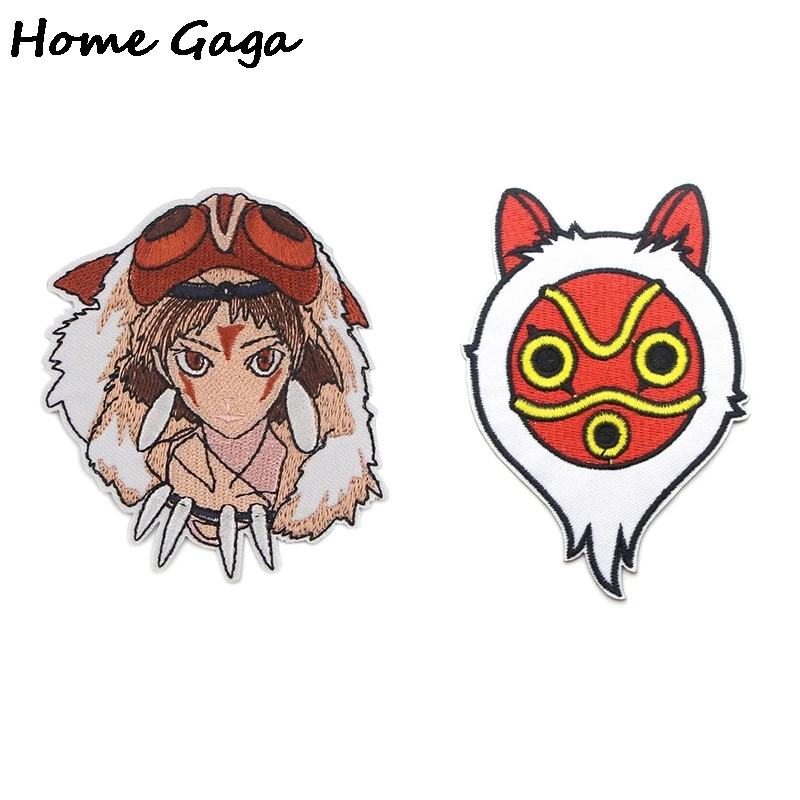 Homegaga Anime princess applique patches diy iron on para shoe jeans shirt stickers embroideried badge costume decoration D2866