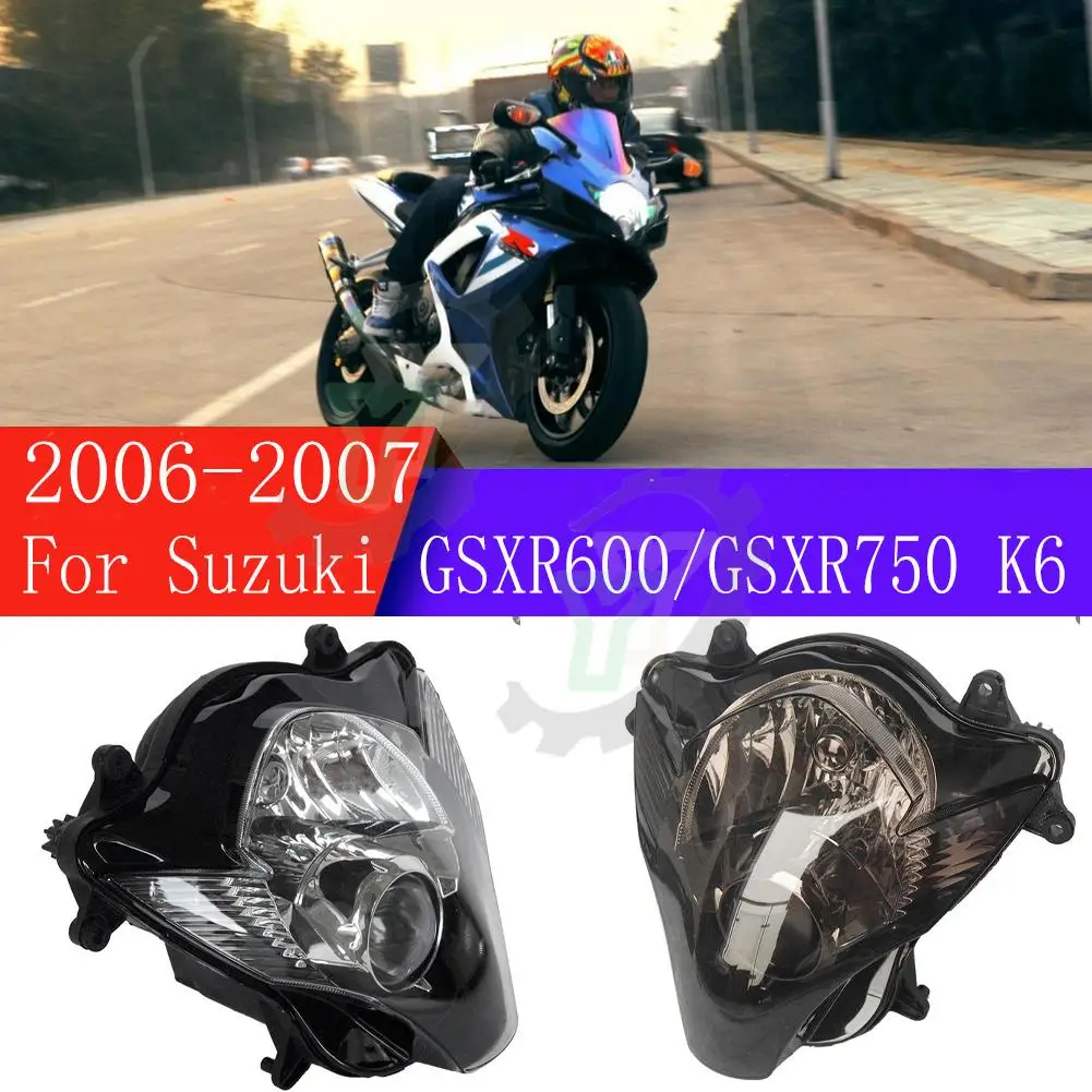 

GSXR750/GSXR600 GSX-R передняя фара мотоцикла, фара головного света, лампа освещения для SUZUKI GSXR 600/GSXR 750 K6 2006-2007