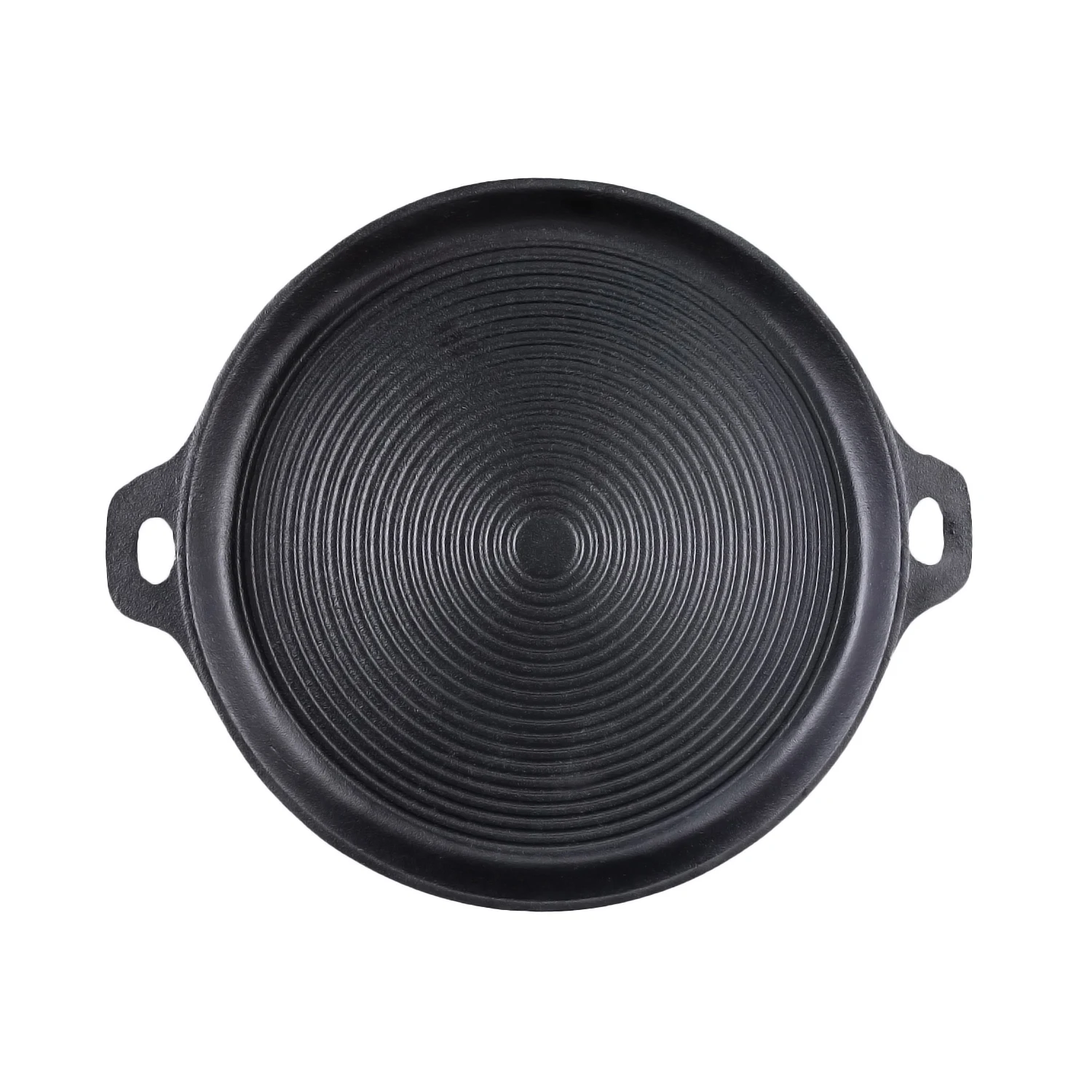 Large double ear cast iron steak pot pancake frying pan induction cooker BBQ grill pan griddle plate barbecue baking tray