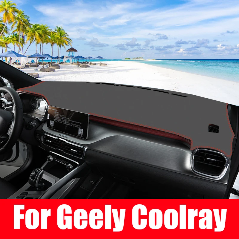 

Car Dashboard Avoid Light Pad Instrument Platform Desk Cover Mats Carpets for Geely Coolray SX11 2018 2019 2020 2021 Accessories