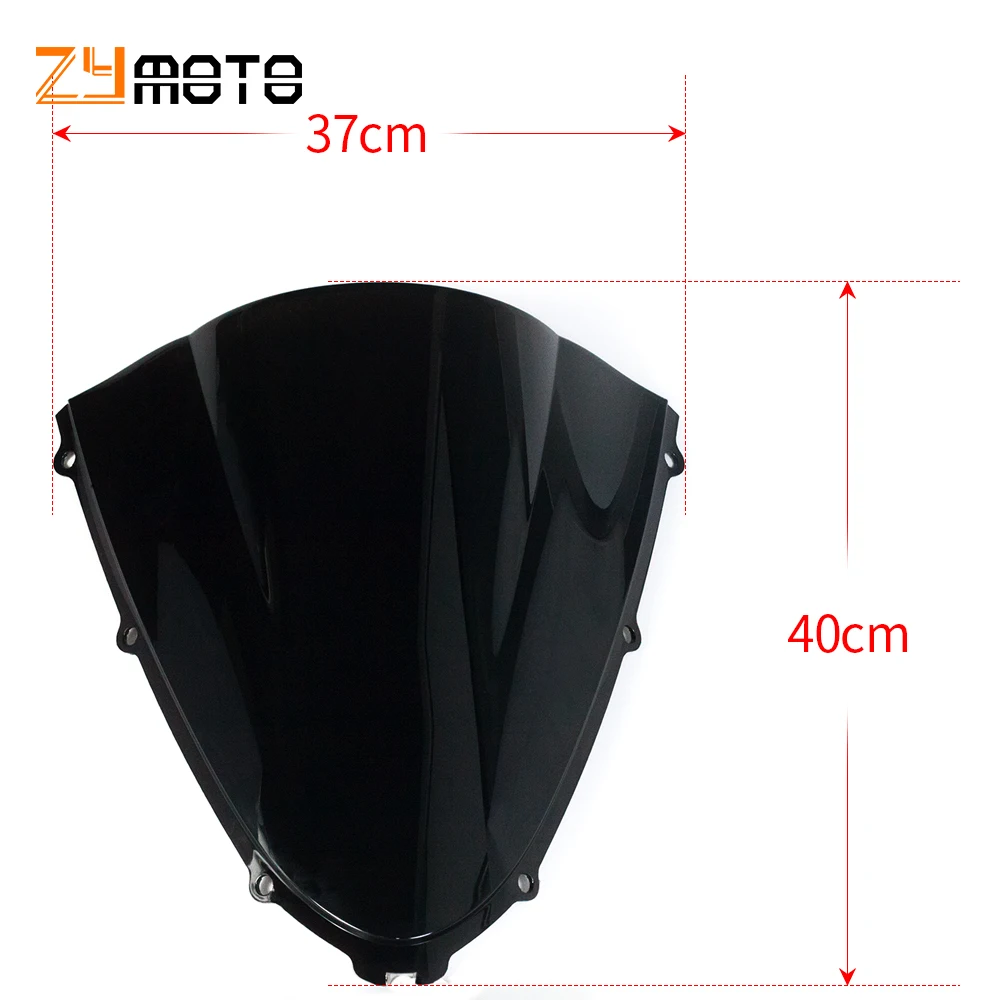 Motorcycle Double Bubble Windshield WindScreen Screen For KAWASAKI NINJA ZX14R ZZR1400 ABS 2006-2020 2019 2018 ZX 14R ZZR 1400