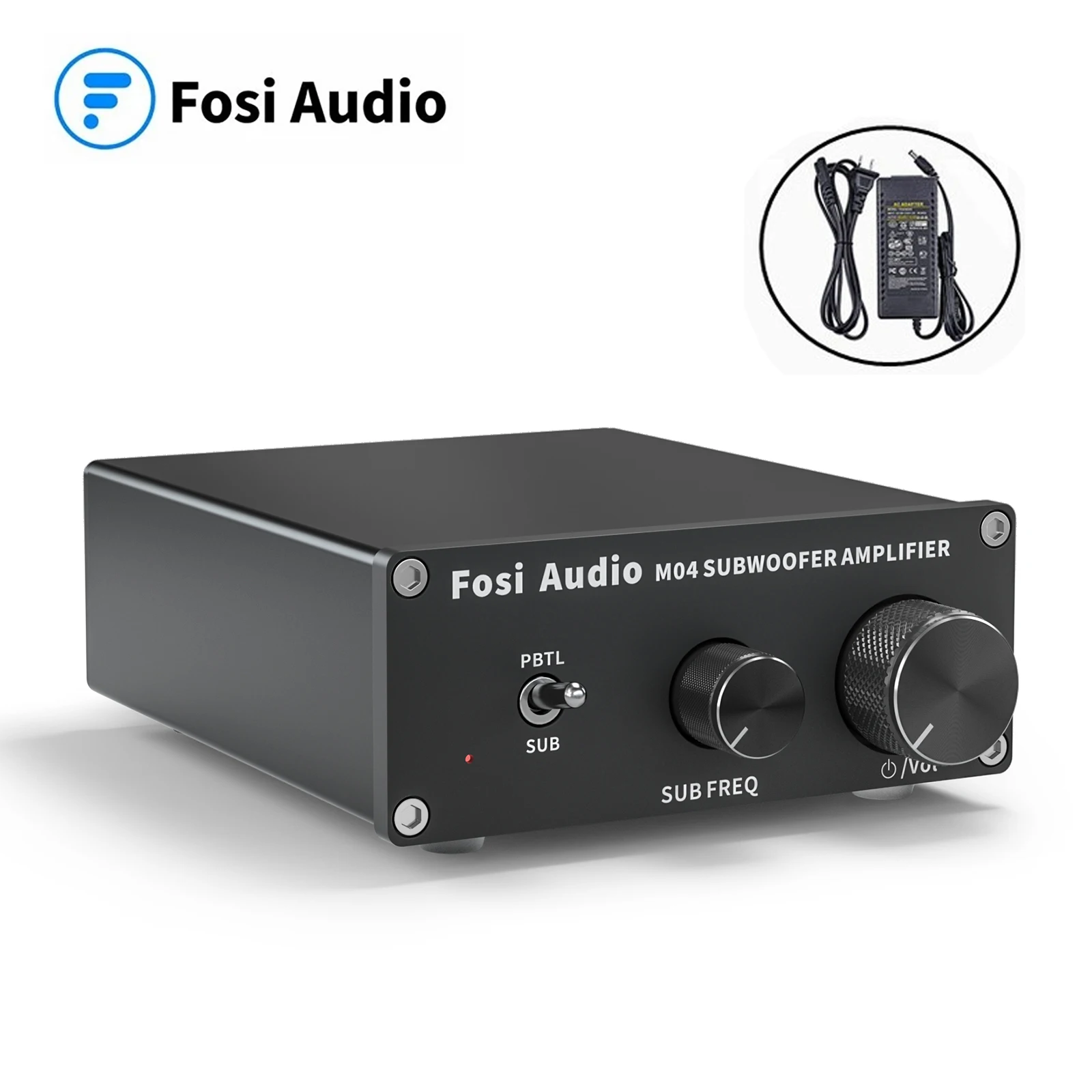 Fosi Audio M04 Class D Subwoofer Amplifier Mono Channel AMP Audio Power Amplifier For Home Passive Speakers 100W