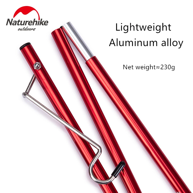 Naturehike Lantern Stand Camping Equipment Folding Aluminum Alloy Light Pole Portable Outdoor Table Lantern Pole Lantern Hanger