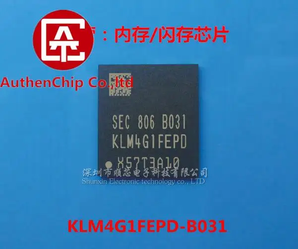 5pcs 100% orginal new in stock  KLM4G1FEPD-B031 IC font library 4G 153 ball phone EMMC chip