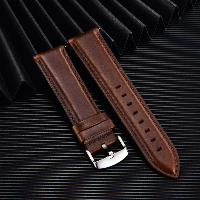 Quick Release Straps Men Women Bracelets Genuine Leather Watchband 18mm 20mm 22mm Business Watch Band DW Watch Accessories