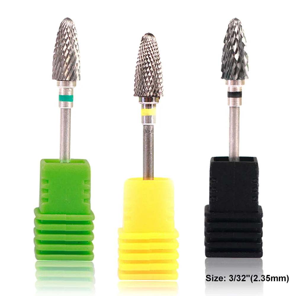 1pcs Tungsten Carbide Nail Drill Bit Electric Manicure Drill For Machine Milling Cutter Nail Art Equipment Bits Pedicure Tool