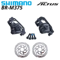 Pinzas de freno de disco mecánicas Shimano BR-M375 para Acera Alivio Deore con almohadillas de resina pinza M375 con rotores N G3 RT10 RT30 RT26