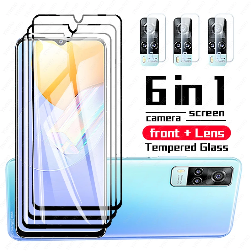 

9H Tempered HD Glass For vivo y31 y51 y70 y72 y20 y30 y17 Screen Protector Glas on for vivo v20 se Pro Protective camera lens