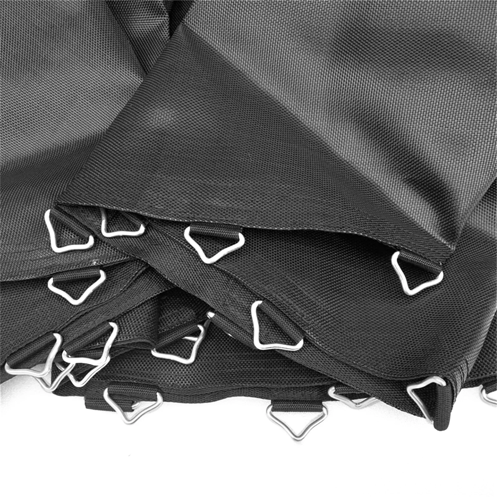 10pcs/Set Stainless Steel Triangle Rings Buckle 38mm Loop Ring V-rings Straps Trampoline Mat Parts Replacement Repair 26X4.5MM