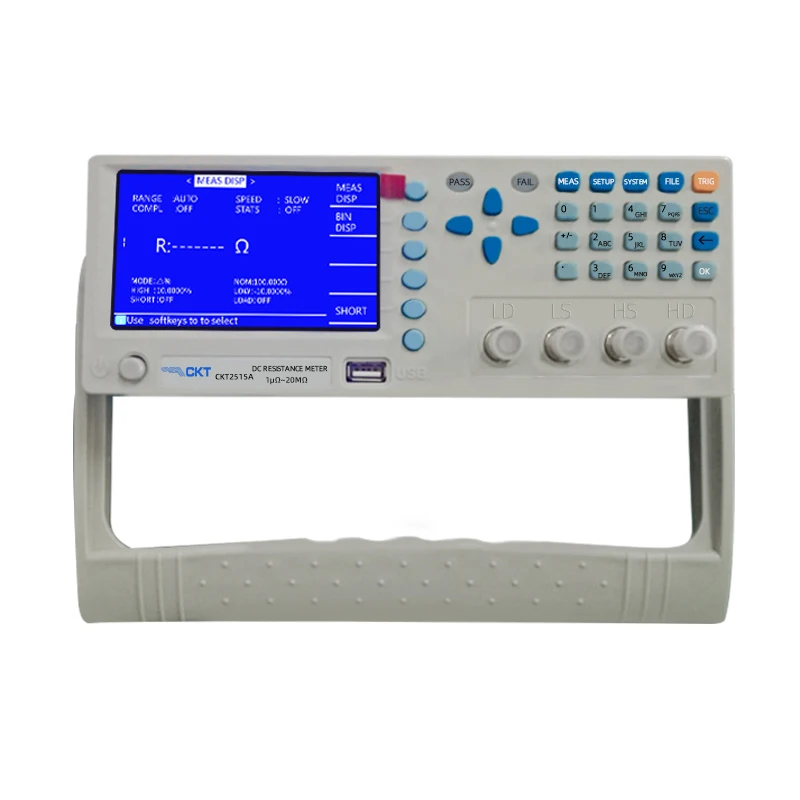 CKT2515A CKT2515B DC Low Ohmmeter DC Resistance Meter with 0.05% Accuracy