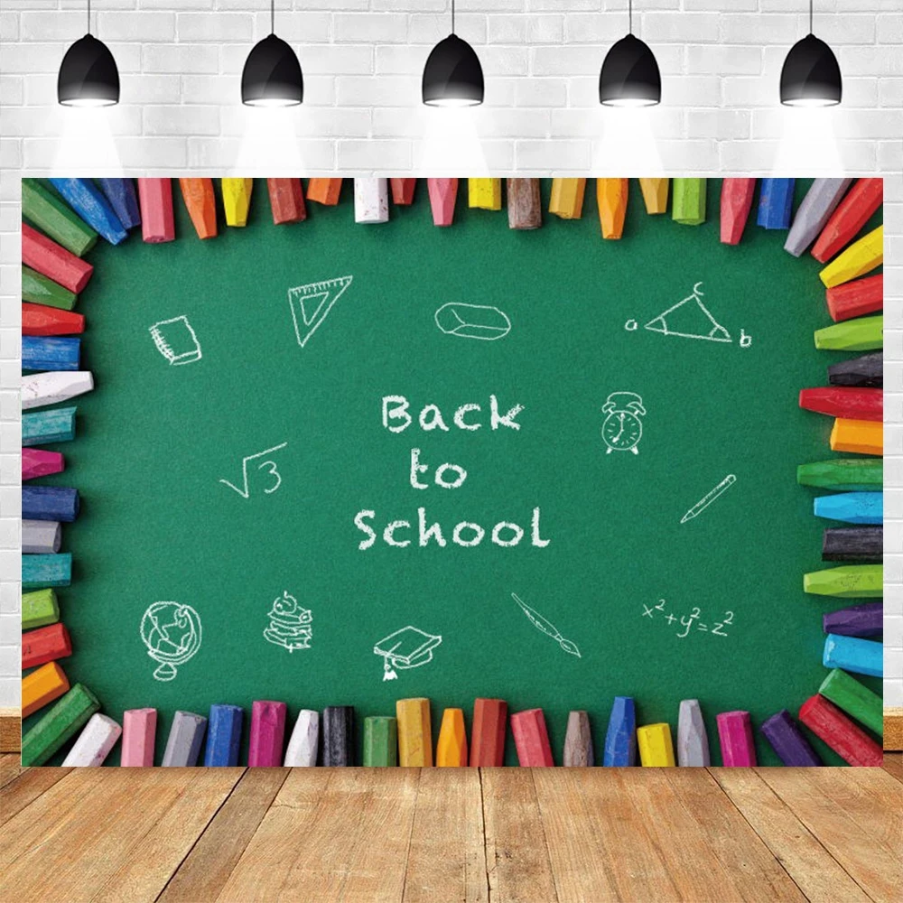 Yeele Students Back to School Party Background Children Kid Baby Photo Studio Blackboard Crayon Backdrop Photography Photophone