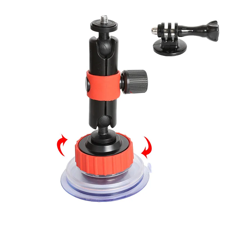 Suporte de carro com ventosa para gopro, suporte de câmera de ação para osmo xiaomi tão coo sjcam eken yi