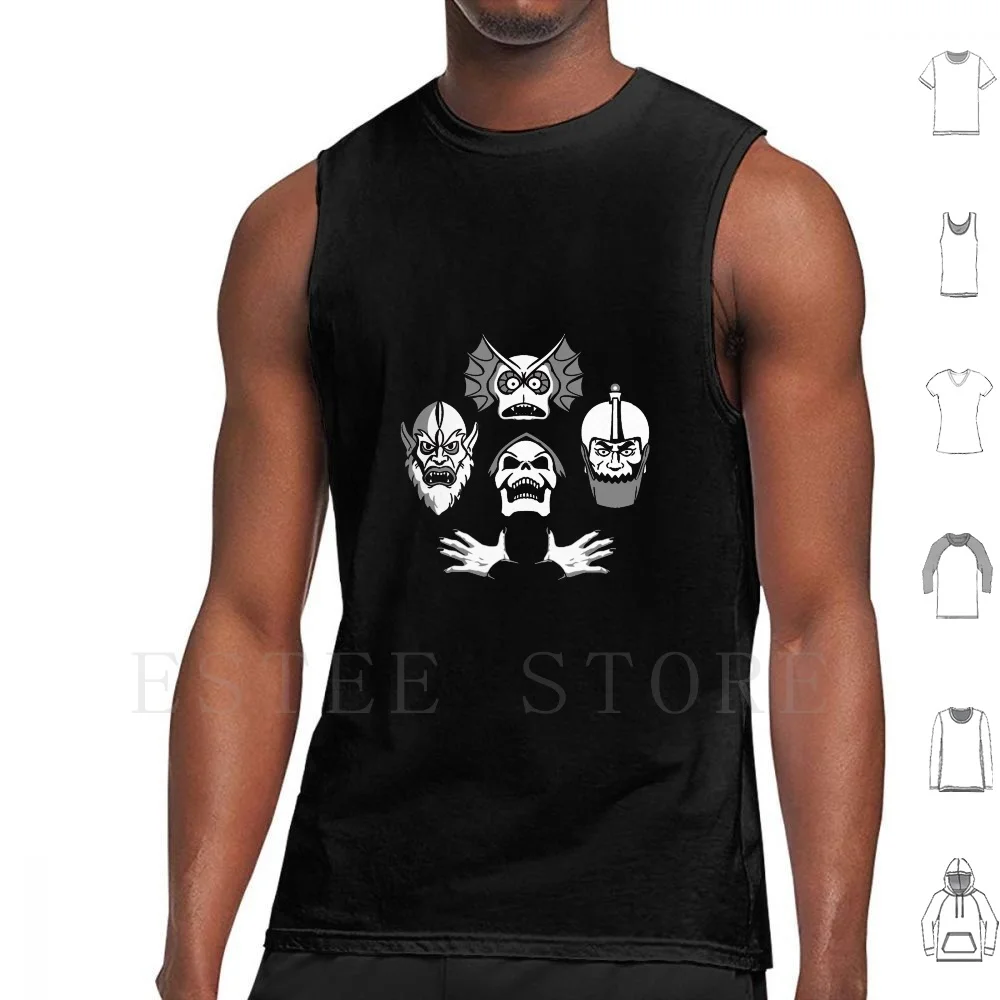 Villain's Rhapsody Tank Tops Vest Sleeveless He Man Bohemian Rhapsody Queen Freddie Cartoons Saturday Morning 1980s