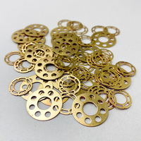 2pcs Folding Knife Brass Washer Copper Gasket for Chris Reeve Large Sebenza Umnumzaan Fold Knives Metal Flat Cushion DIY Repair